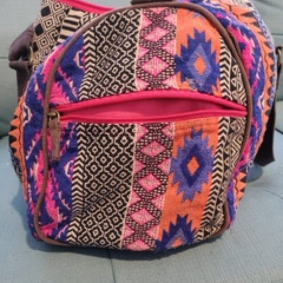 Pink brown sport bag - Picture 2 of 4